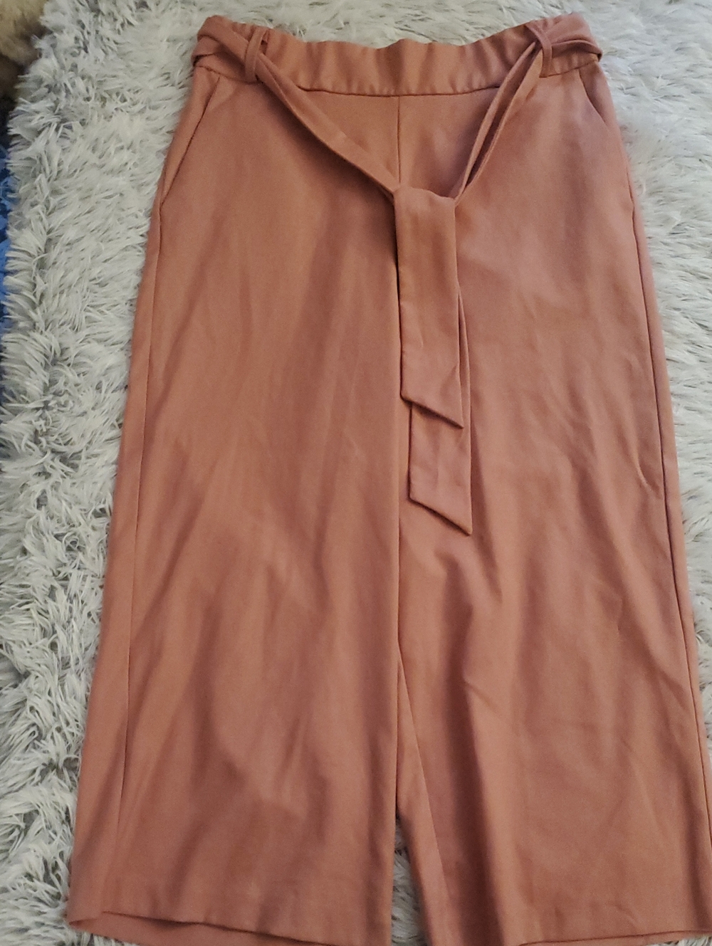 *Zara Trafaluc Collection Women's Tie-Waist Paper bag Pants*